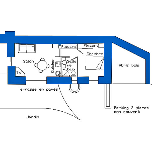 Plan du gîte